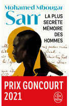 La plus secrete memoire des hommes