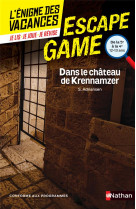 Enigme des vacances escape game 5e-4e - dans le chateau de krennamzer - vol54