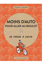 Moins d-auto pour aller au boulot - illustrations, couleur