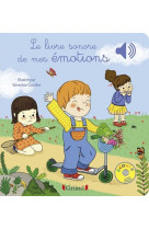 Le livre sonore de mes émotions - livre sonore avec 6 puces - dès 1 an