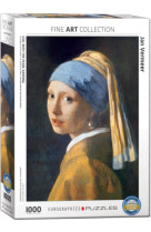 Puzzle 1000pcs - jan vermeer  la jeune fille ? la perle