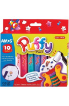 10 crayons puffy peinture gonflante