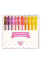 10 mini stylos gel - candy