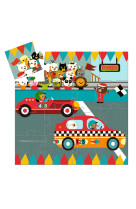 Puzzle silhouette 16 pcs - le bolide