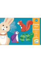 Puzzle duo - articulo animaux