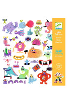 Stickers papier - monstres