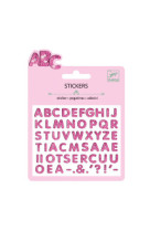 Mini sticker lettres glitter