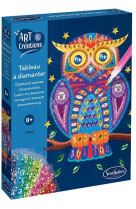 Tableau a diamanter - hibou