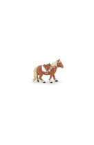 Poney shetland avec selle