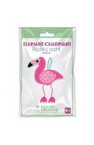 Kit peluche a coudre : flamant rose