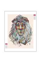 Lion diamon painting