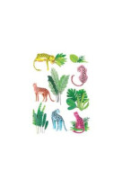 Stickers pantheres jungle effet 3d 50mm