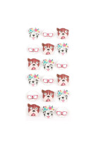 Mini-stickers chiens 3d 20mm