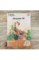 Maquette bois 3d scorpion