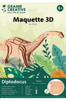 Maquette bois 3d diplodocus