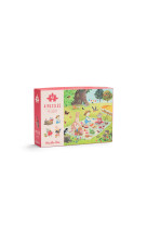 4 mini puzzles des saisons (4x12 pieces) la grande famille