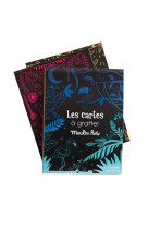 Bleues vertes carte a gratter les petites merveilles