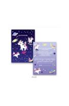 Cartes invitations licornes de l-espace