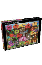 Mini puzzle jardin de chat 100p