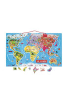 Puzzle monde magnetique