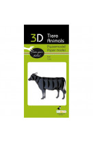 3d paper model - animal - vache