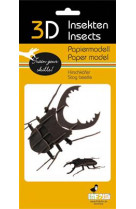 3d paper model - insecte - scarabee