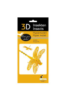 3d paper model - insecte - libellule