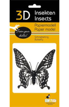 3d paper model - insecte - papillon