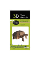 3d paper model - animal - tortue