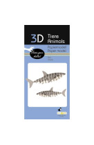 3d paper model - animal - requin