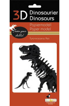 3d paper model - dinosaure - tyrannosaurus rex