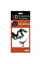 3d paper model - dinosaure - velociraptor