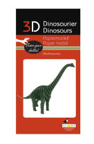 3d paper model - dinosaure - brachiosaure