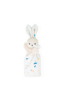 Doudou lapin blanc delicat