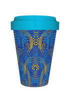 Bamboo travel mug fireworks