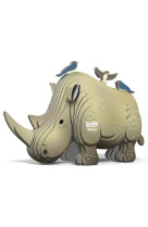 Eugy 3d animal sauvage rhinoceros