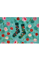 Chaussettes flower power green regular 43-46