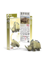 Eugy 3d animal sauvage rhinoceros