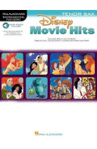 Disney movie hits for tenor sax - recueil + enregistrement(s) en ligne - saxophone tenor