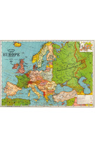 Poster carte de l-europe - 20