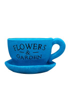 Grande tasse ceramique fleurs du jardin