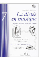 La dictee en musique vol.7 - 3eme cycle + cd