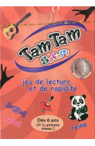 Tam tam safari - jeu de lecture et de rapidite - des 6ans cp-1re primaire niveau 2