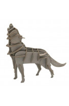 3d paper model - animal - loup