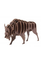 3d paper model - animal - bison