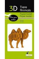 3d paper model - animal - chameau