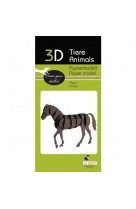 3d paper model - animal - cheval