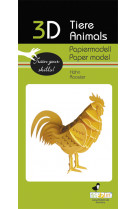 3d paper model - animal  - coq
