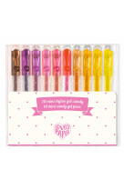 10 mini stylos gel - candy