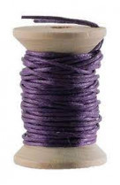 Fil coton cire - violet 5 m